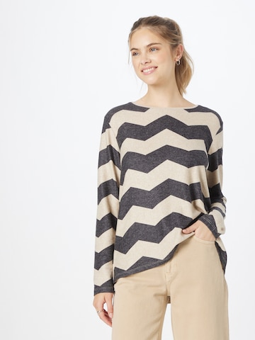 Pull-over BLUE SEVEN en beige : devant