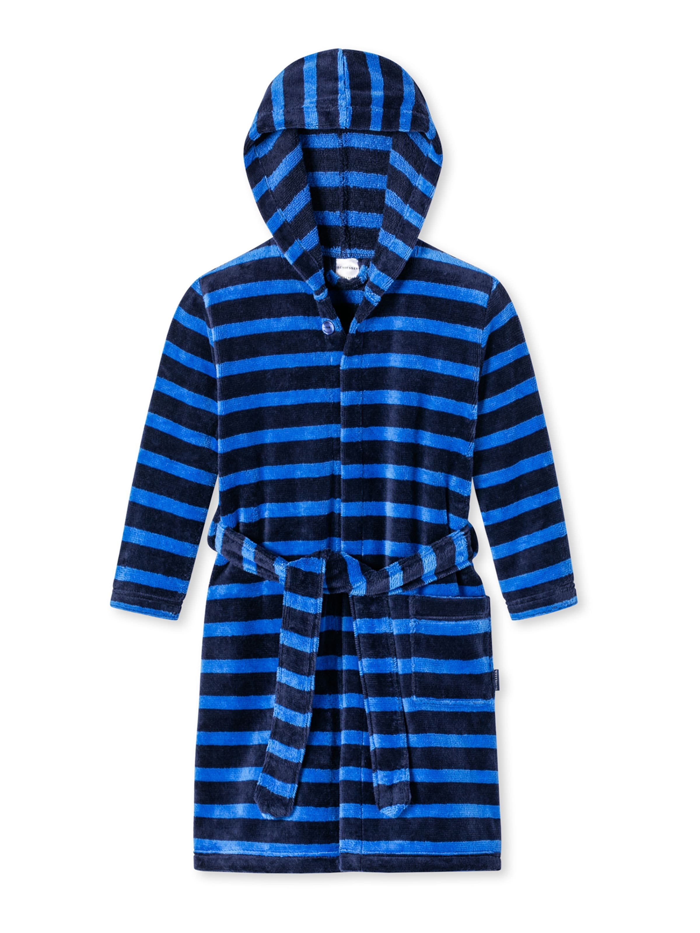 SCHIESSER Bathrobe 'Autotraum' in Blue: front
