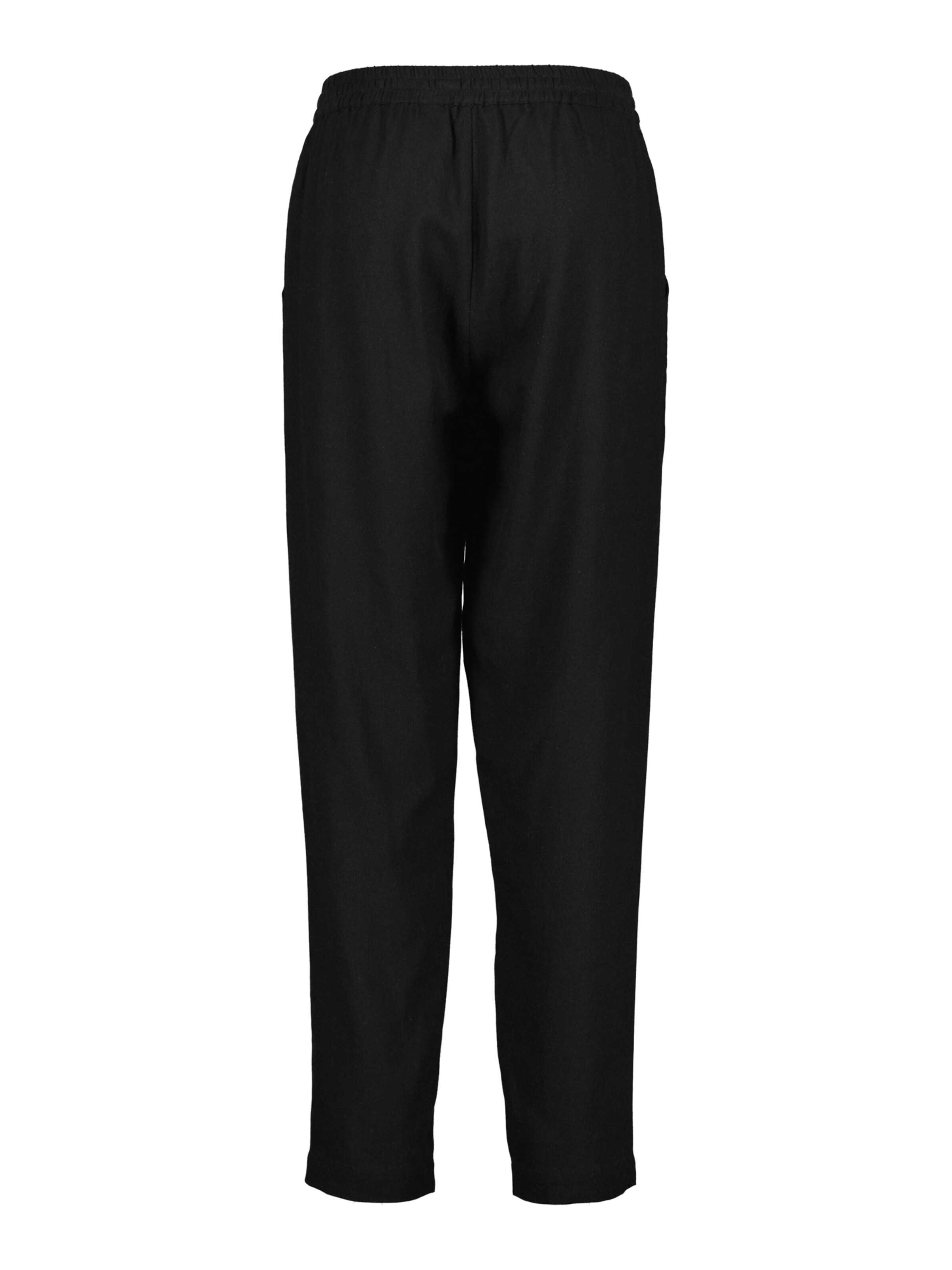 BLUE SEVEN Ohlapna forma Hlače | črna barva