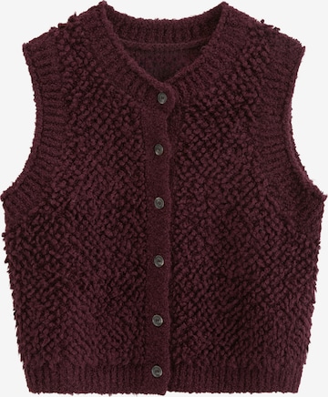 Marc O'Polo DENIM Gebreide bodywarmer in Rood: voorkant