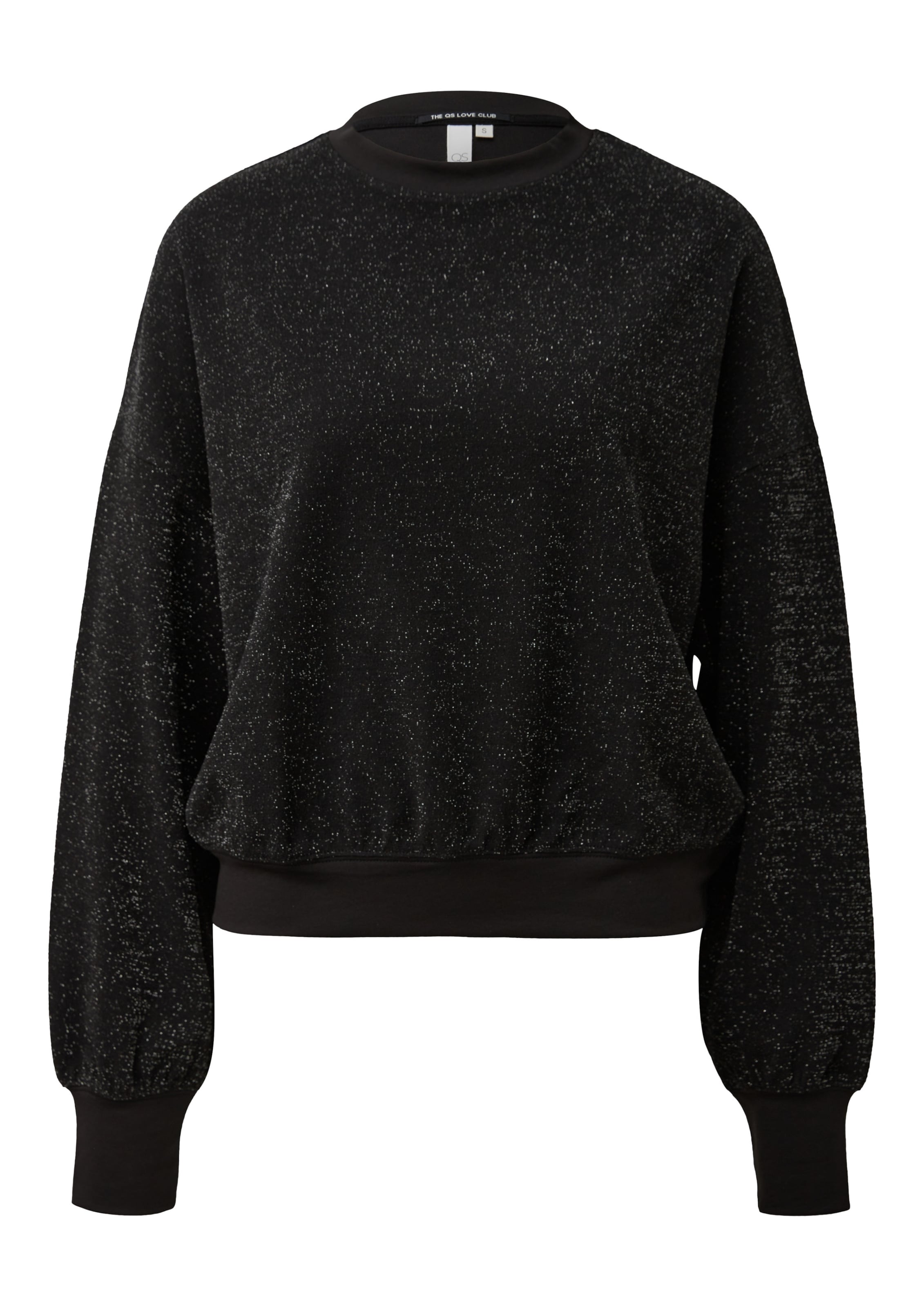 QS Sweatshirt in Black: front