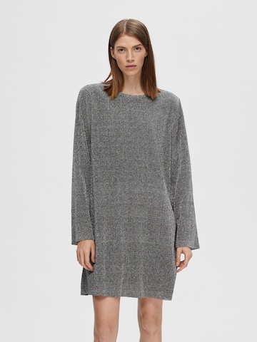 SELECTED FEMME Dress 'Kimmie' in Silver: front