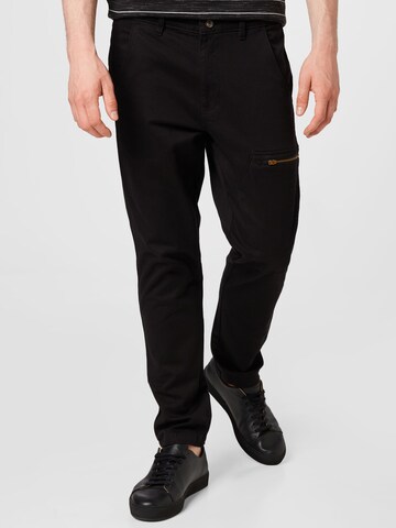 BURTON MENSWEAR LONDON Regular Broek in Zwart: voorkant