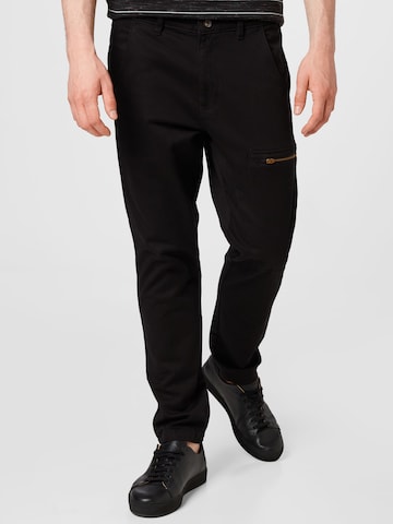 BURTON MENSWEAR LONDON Regular Broek in Zwart: voorkant