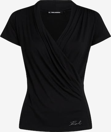 Karl LagerfeldMajica - crna boja: prednji dio