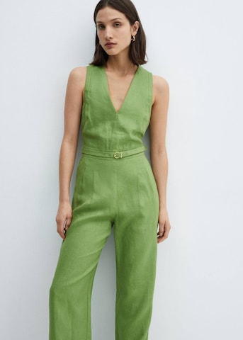 MANGO Jumpsuit 'Nan' in Green