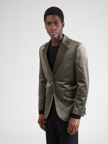 Coupe regular Veste de costume Jack & Jones Premium en vert : devant