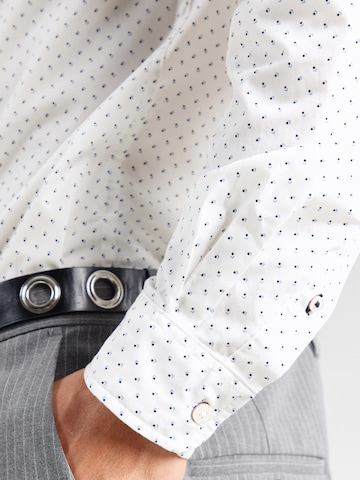 JACK & JONES Regular fit Button Up Shirt 'JJMATHEO' in White