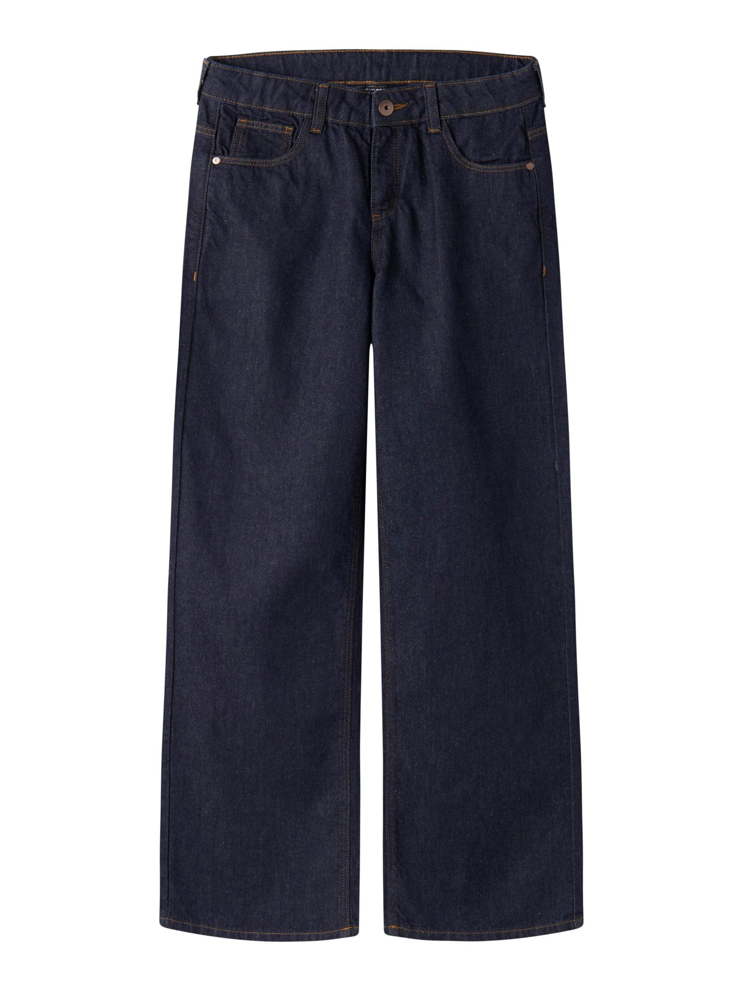 TWO SOON Широкий Джинсы в Синий: спереди