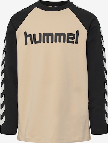 T-Shirt fonctionnel Hummel en beige : devant