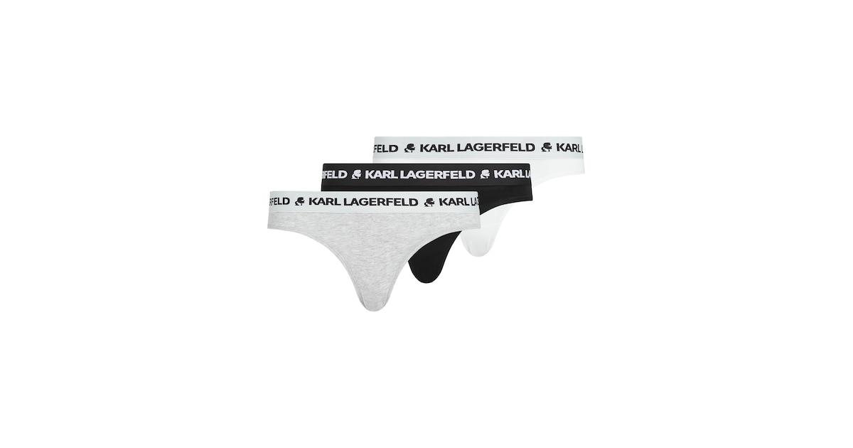 Karl Lagerfeld Slip Con Logo In Vita (3 pezzi) | Nero | IT Karl Lagerfeld Slip Con Logo In Vita (3 pezzi) | Nero | IT