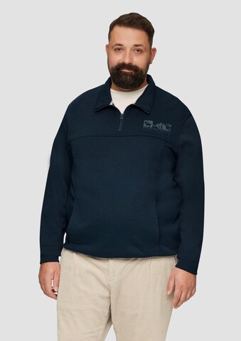 s.Oliver Sweatshirt in Blauw: voorkant