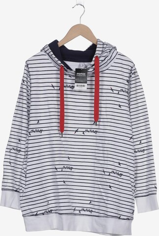 SHEEGO Sweatshirt & Zip-Up Hoodie in 4XL in White: front