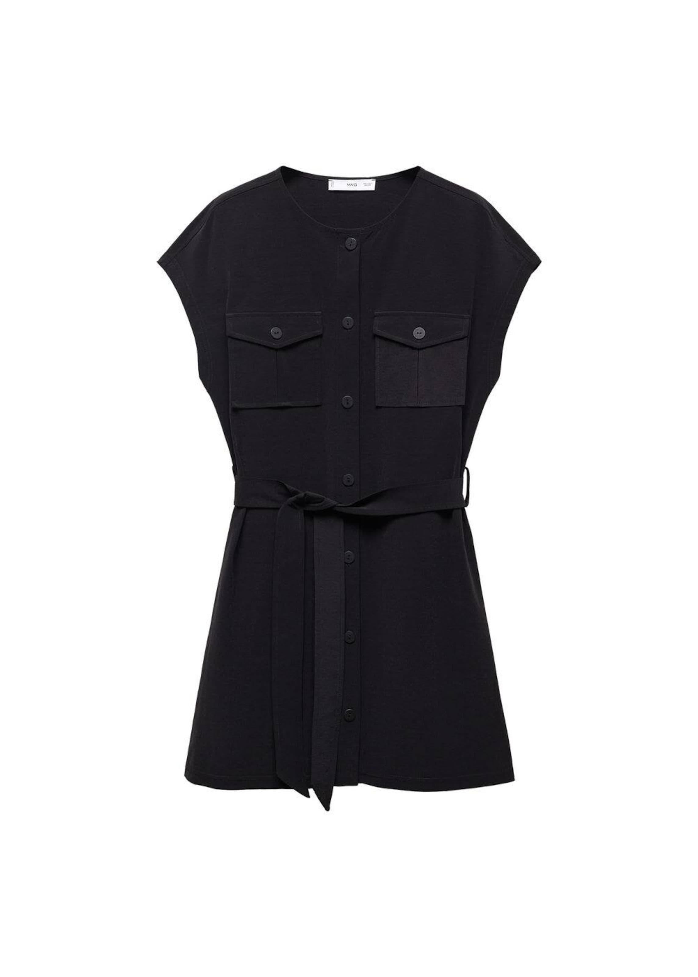 MANGO Šaty 'Gala' - Čierna: predná strana