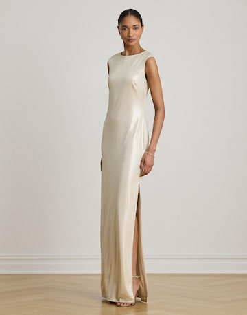 Lauren Ralph Lauren - Vestido de noche en beige: frente