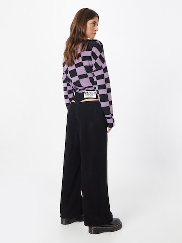 The Ragged Priest Wide leg Broek in Zwart