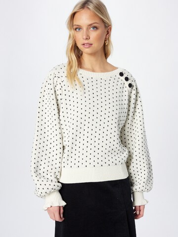 Fabienne Chapot Sweater 'Love' in White: front