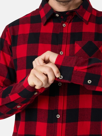 Denim Factory - Ajuste regular Camisa 'Denver' en rojo