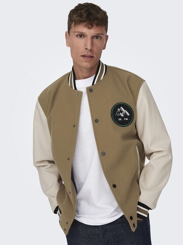 Only & Sons Between-Season Jacket in Beige