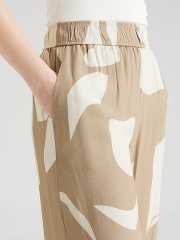 minimum Szeroka nogawka Spodnie 'Satti' w kolorze beżowy