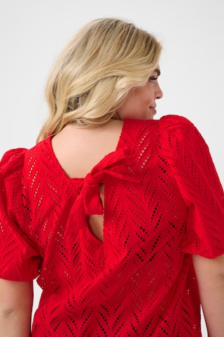 KAFFE CURVE Blouse 'Masia' in Rood