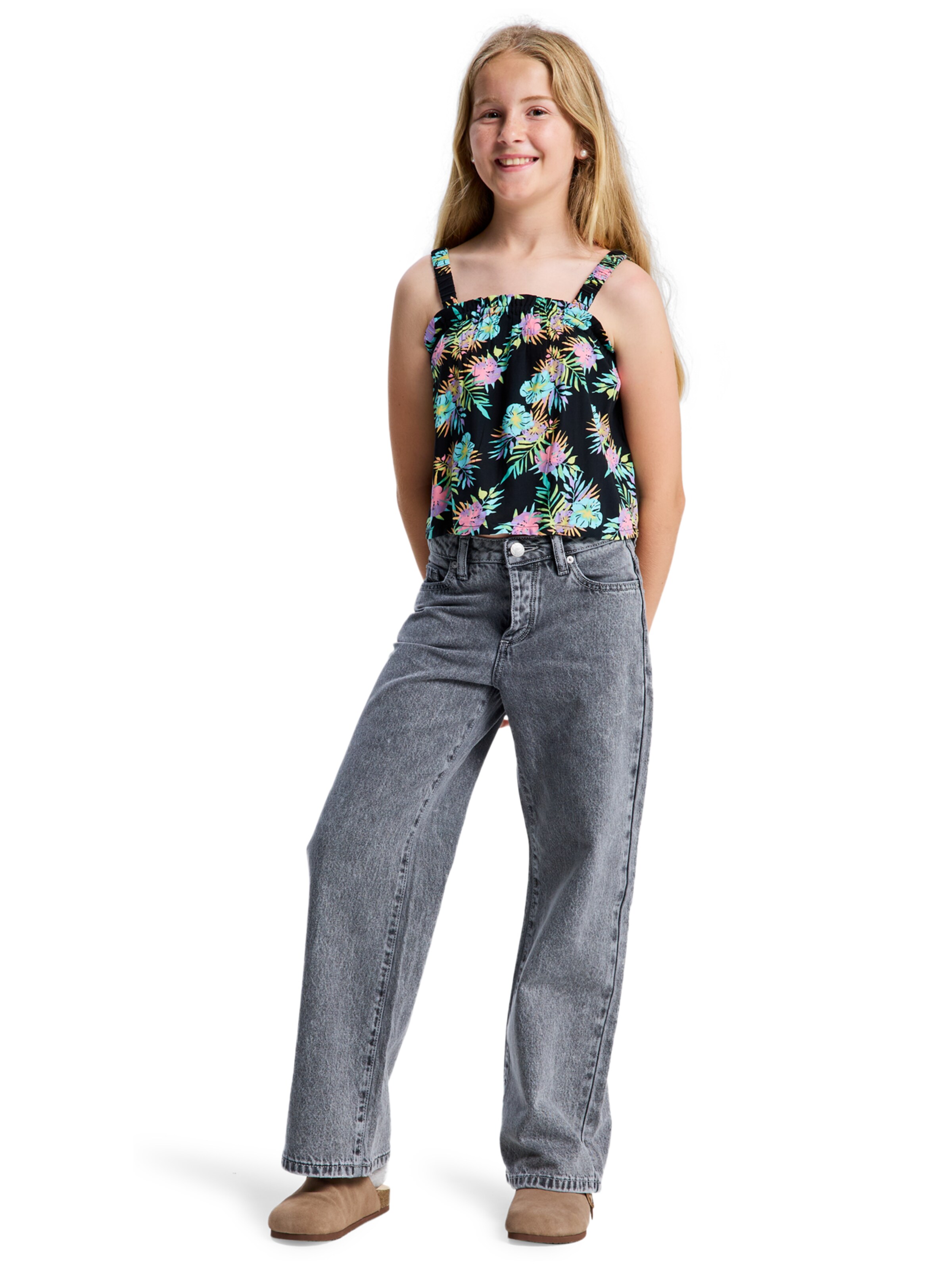 ROXY Top 'Tropical Swing' in Black