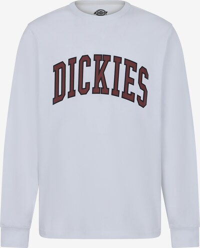 DICKIES Sweatshirt 'AITKIN TEE LS' in de kleur Bruin / Wit, Productweergave