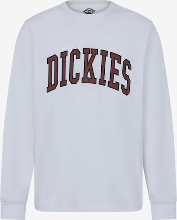 DICKIES Sweatshirt 'AITKIN TEE LS' in White: front