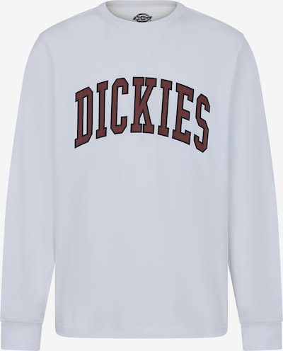 DICKIES Sweatshirt 'AITKIN TEE LS' em castanho / branco, Vista do produto