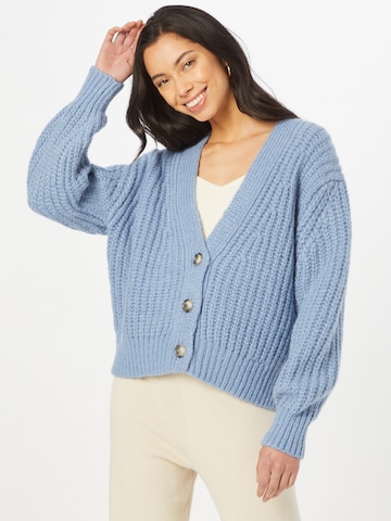 Rich & Royal Knit Cardigan in Blue: front