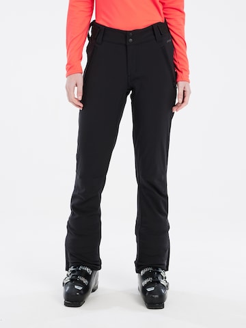Coupe slim Pantalon de sport 'Relole' PROTEST en noir : devant