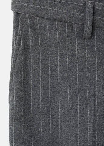 MANGO MAN Slim fit Pleated Pants 'Brest' in Grey