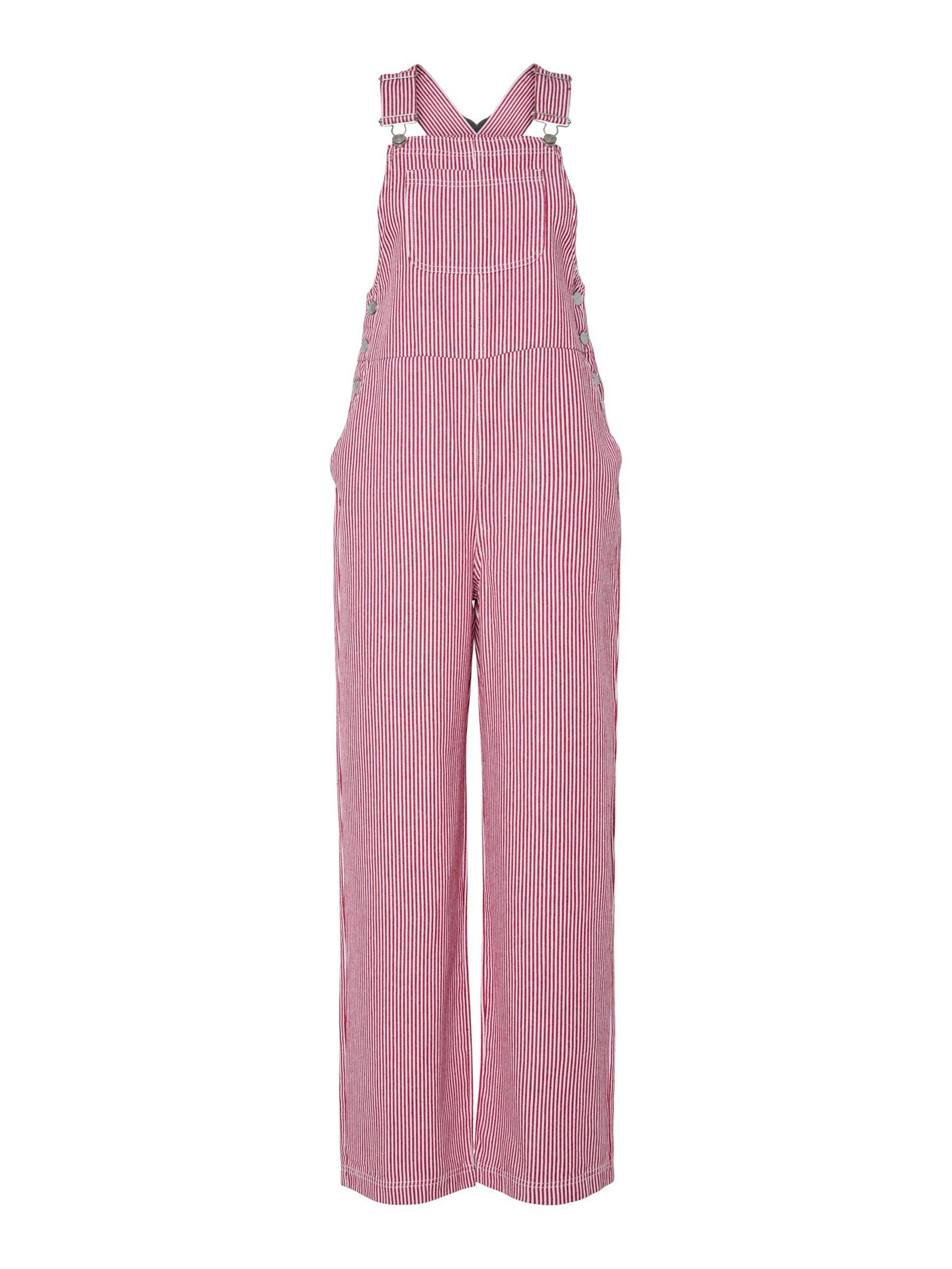 PIECES Dungarees 'PCAllo' in Red: front
