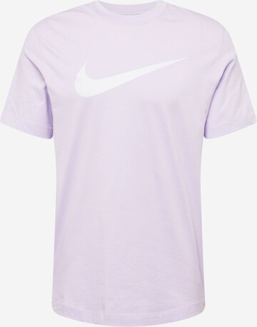 Nike Sportswear - Camisa 'Swoosh' em roxo: frente