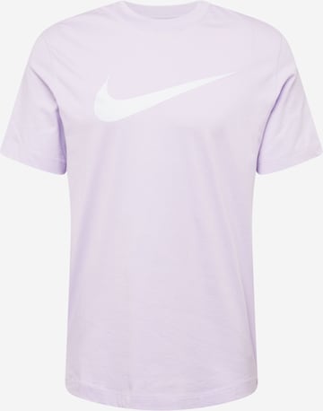 Nike Sportswear Shirt 'Swoosh' in Purple: front