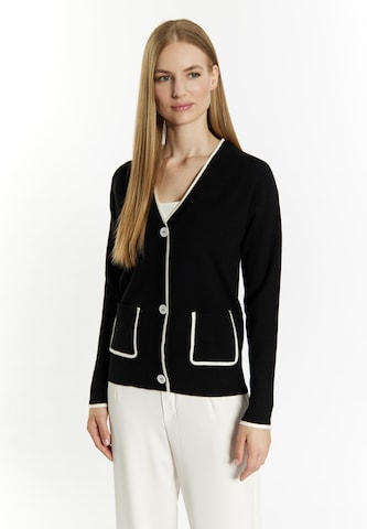 DreiMaster Klassik Knit cardigan in Black: front