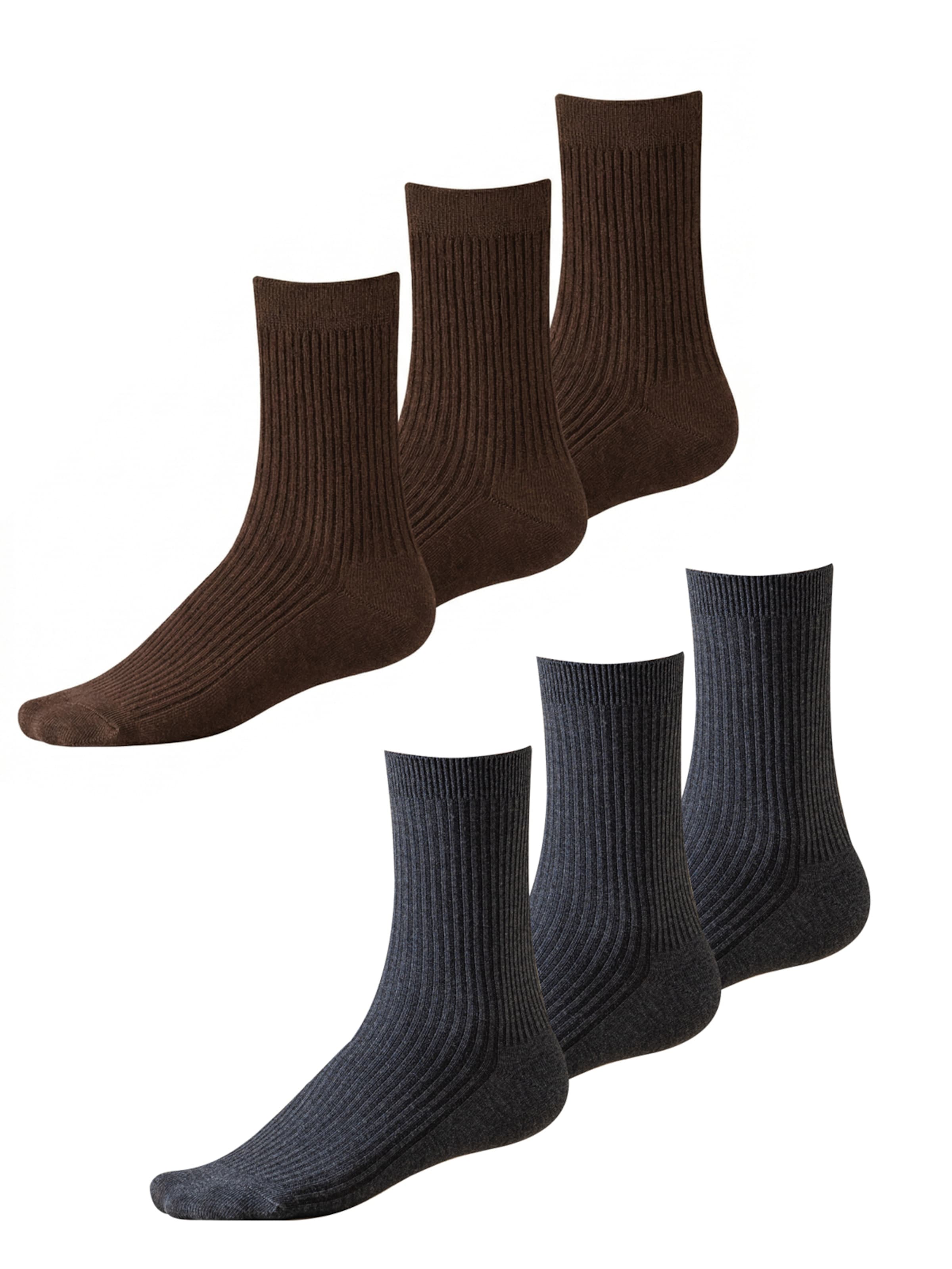 Millo Socken 'Cosy Steps Mix'‌‌‌‌‌‌‌ in 36-39 in dunkelgrau, Produktansicht