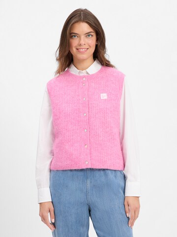 AMERICAN VINTAGE Gebreid vest in Lila: voorkant