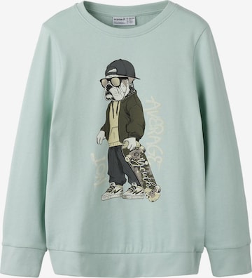NAME IT - Sudadera en verde: frente
