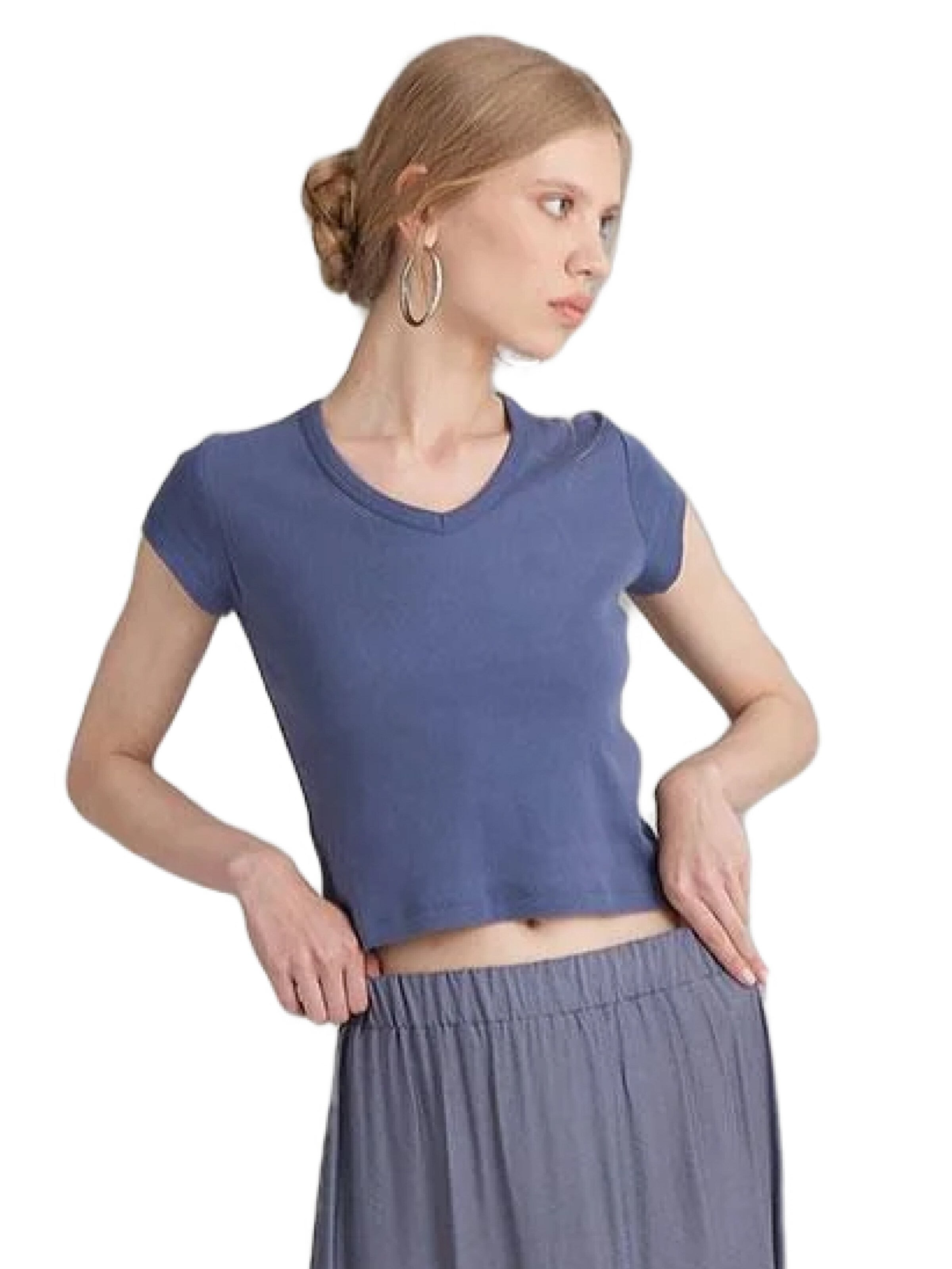 T-shirt 'Kadın' Rivus en bleu : devant