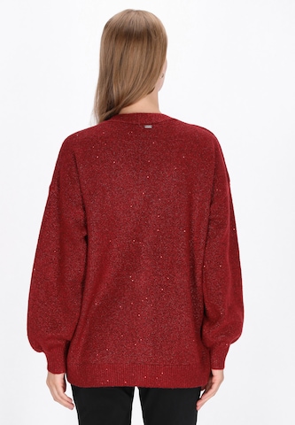 Cardigan DreiMaster Klassik en rouge