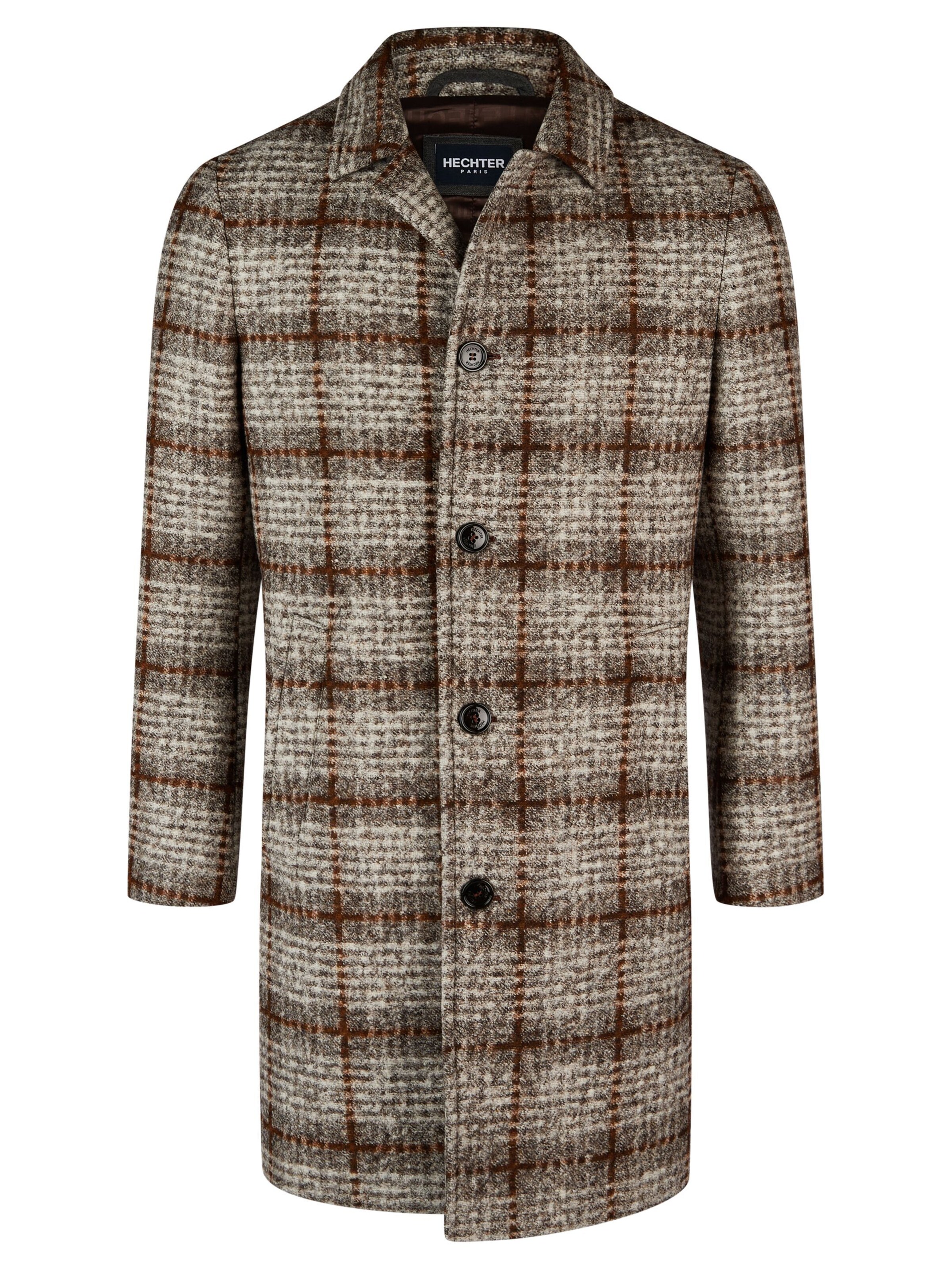 Manteau mi-saison HECHTER PARIS en marron : devant