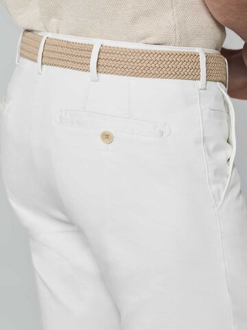 Meyer Hosen Regular Chino Pants 'Roma' in White