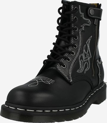 Dr. Martens Lace-Up Ankle Boots '1460 GA' in Black: front