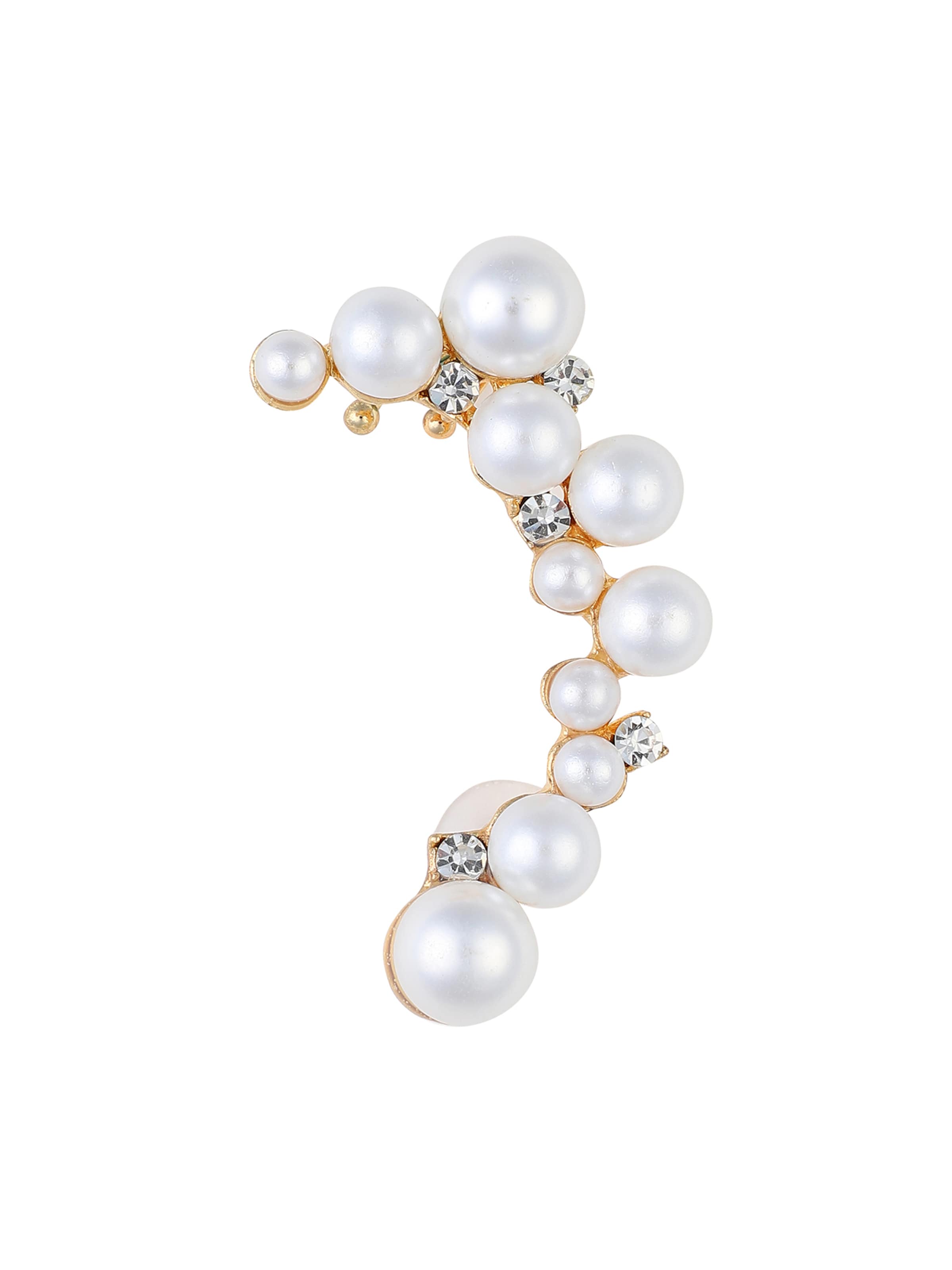 SOHI Kõrvarõngas, värv valge: eest vaates