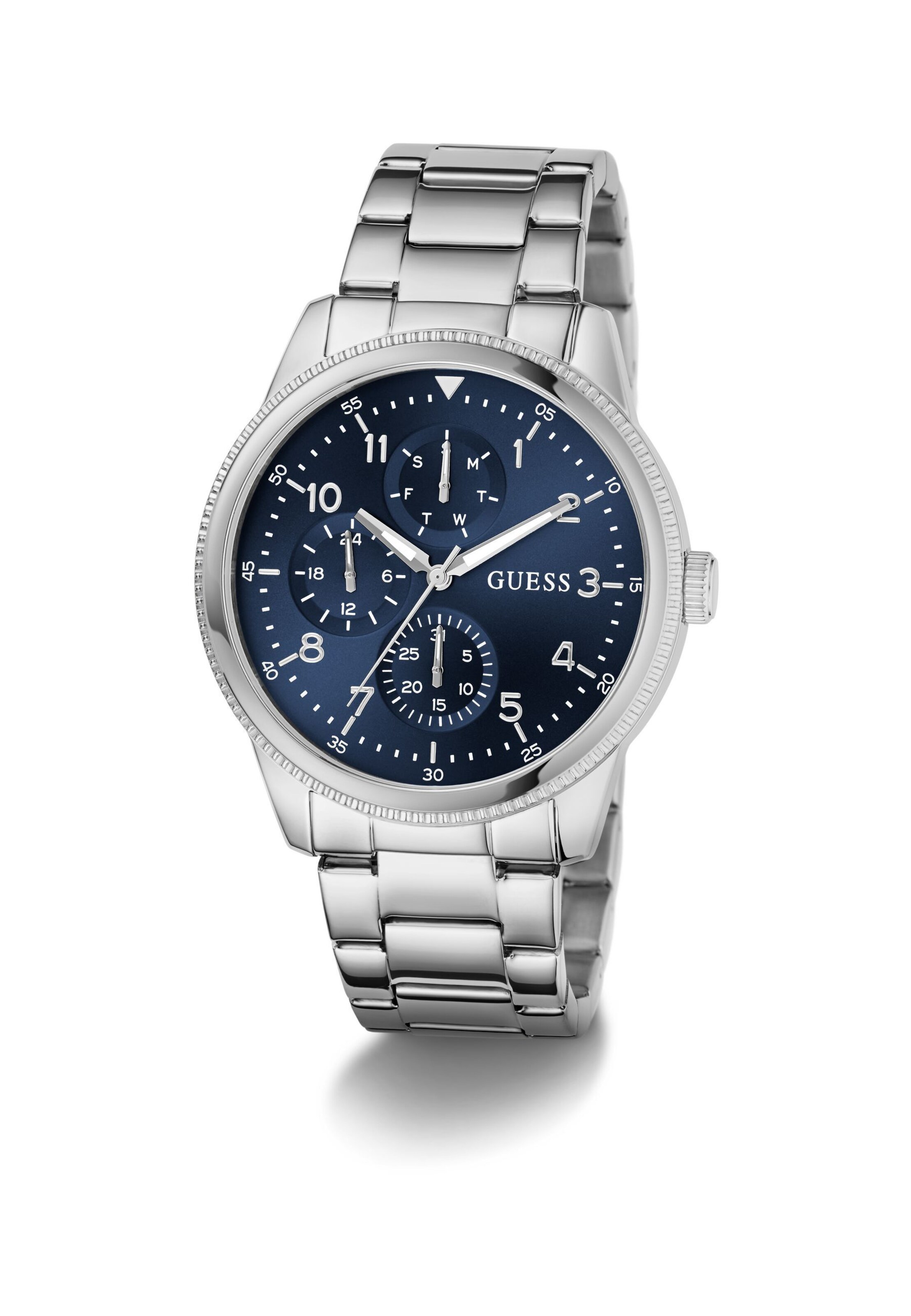 GUESS Analoguhr 'Ian' in Silber