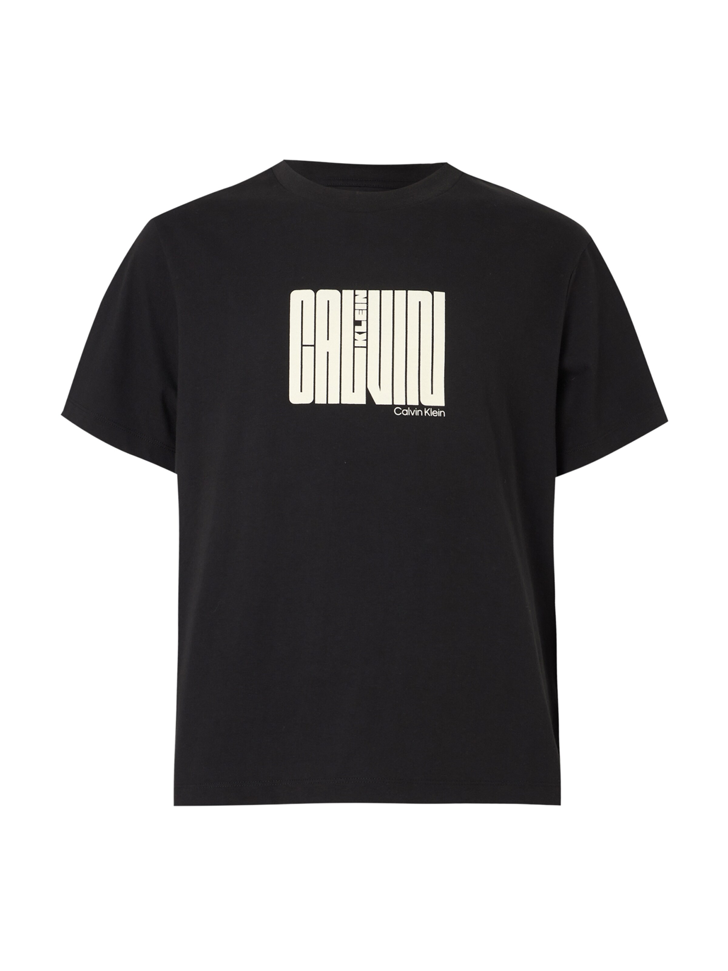 Calvin KleinMajica - crna boja: prednji dio