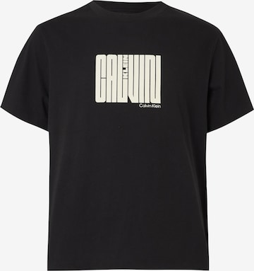 Calvin KleinMajica - crna boja: prednji dio