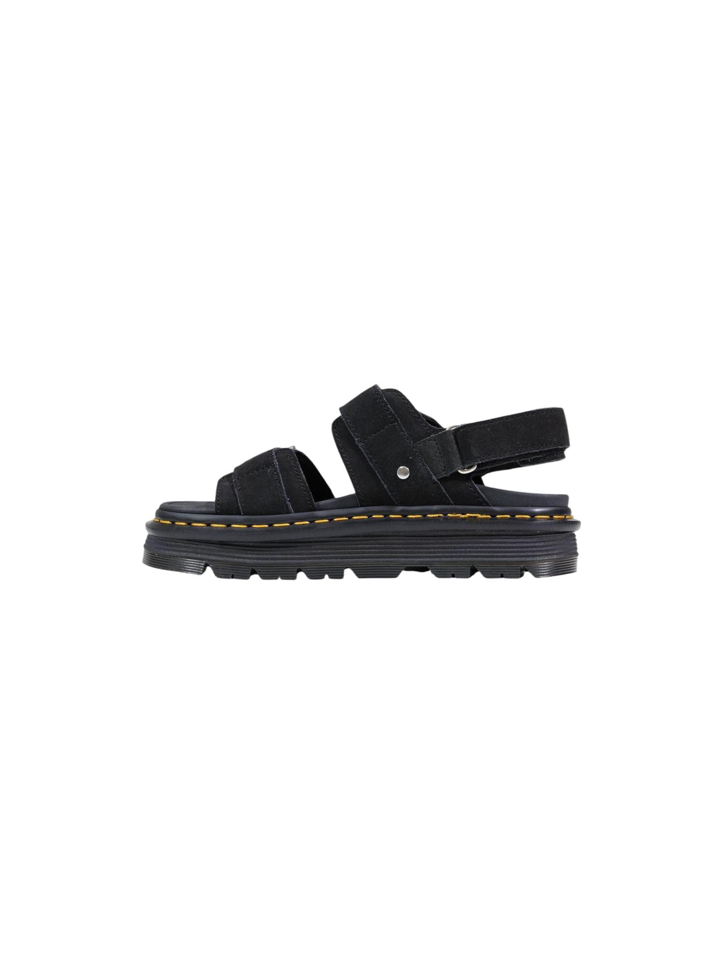 Dr. Martens Sandaal 'Zebzag Sandal Black Eh Suede 42689001' in Zwart