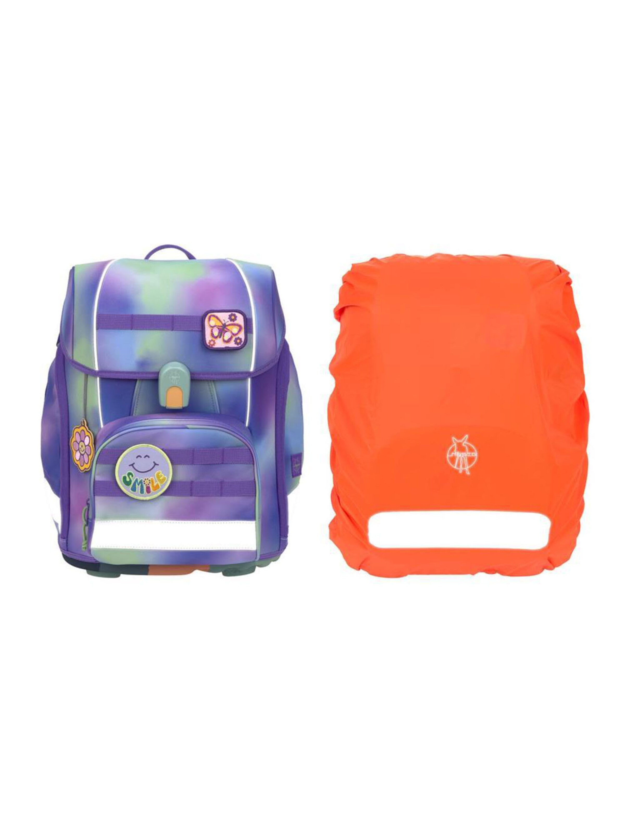 LÄSSIG Backpack 'Boxy' in Purple